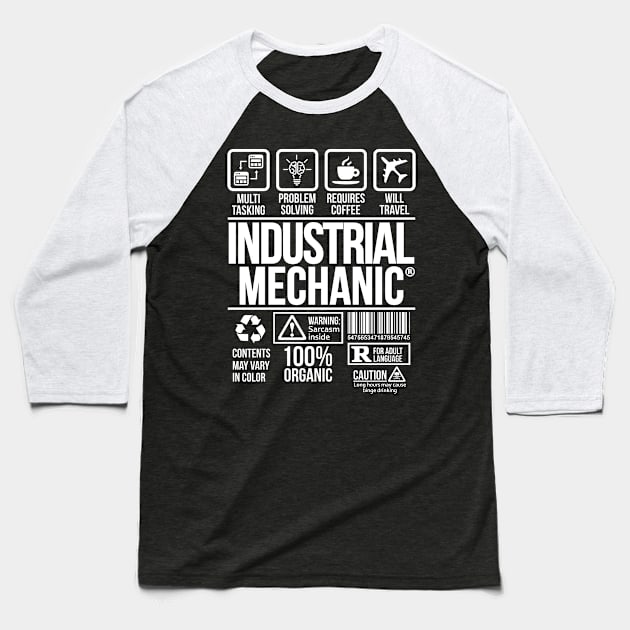 Industrial mechanic T-shirt | Job Profession | #DW Baseball T-Shirt by DynamiteWear